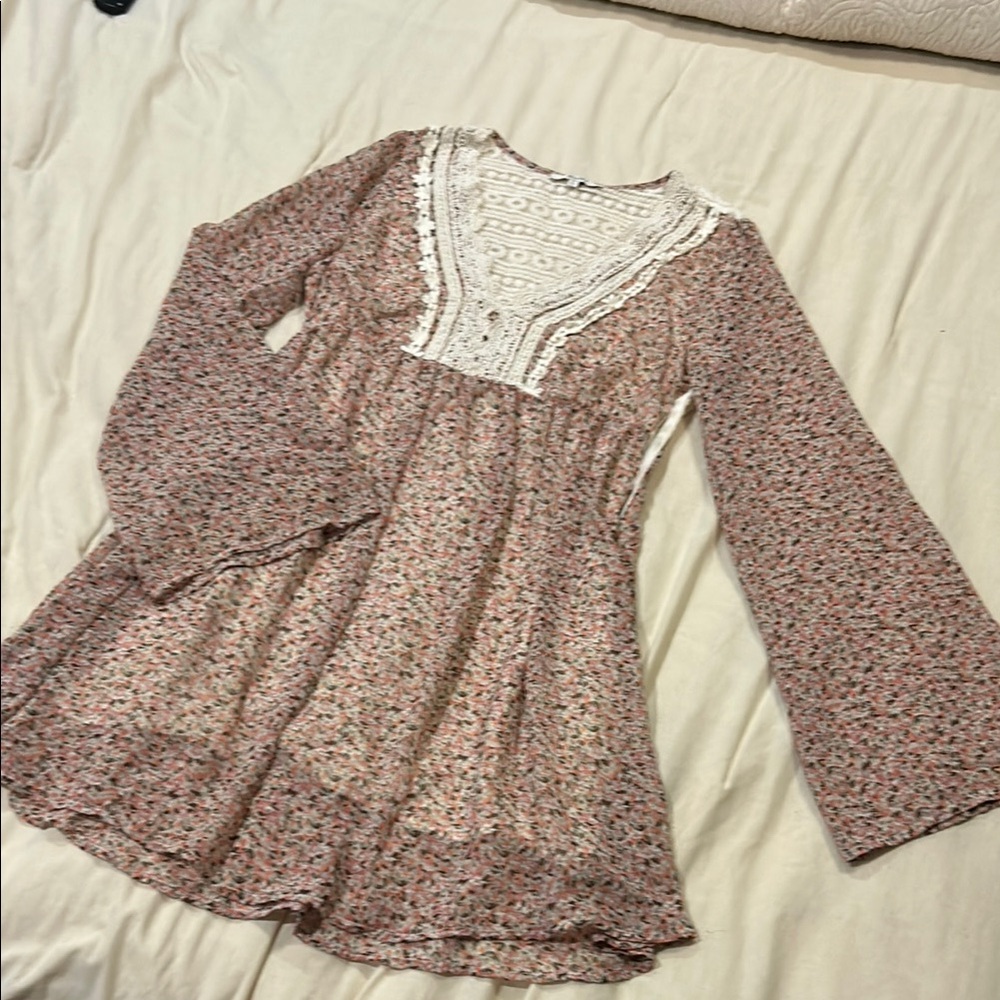 Miss Me Pink and White Mini Dress